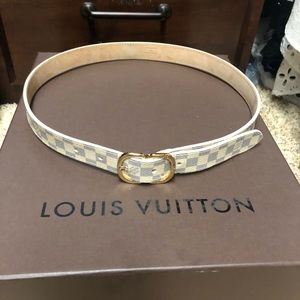 Louis Vuitton Damier Azur Grey and white size 75